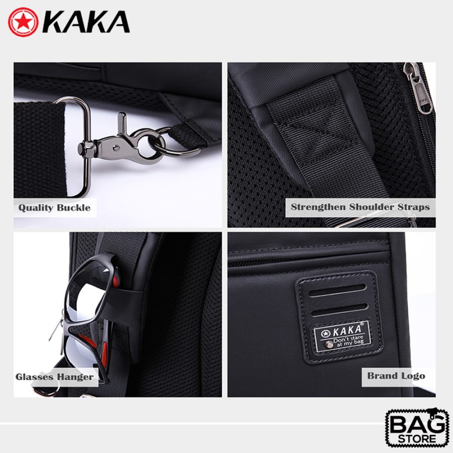 KAKA Messenger Bag Men Oxford Multipurpose Chest Pack Sling Shoulder Bags  for Men Casual Crossbody