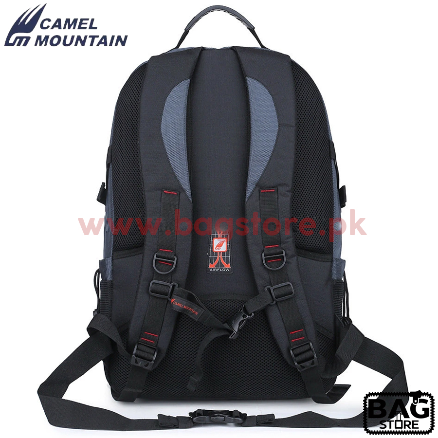 Camel Mountain Red Backpack Notebook Laptop Book Bags Travel Bag CM2086